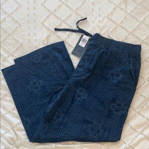 Pendleton Men's Blue Patterned drawstring Pants nwt XXL